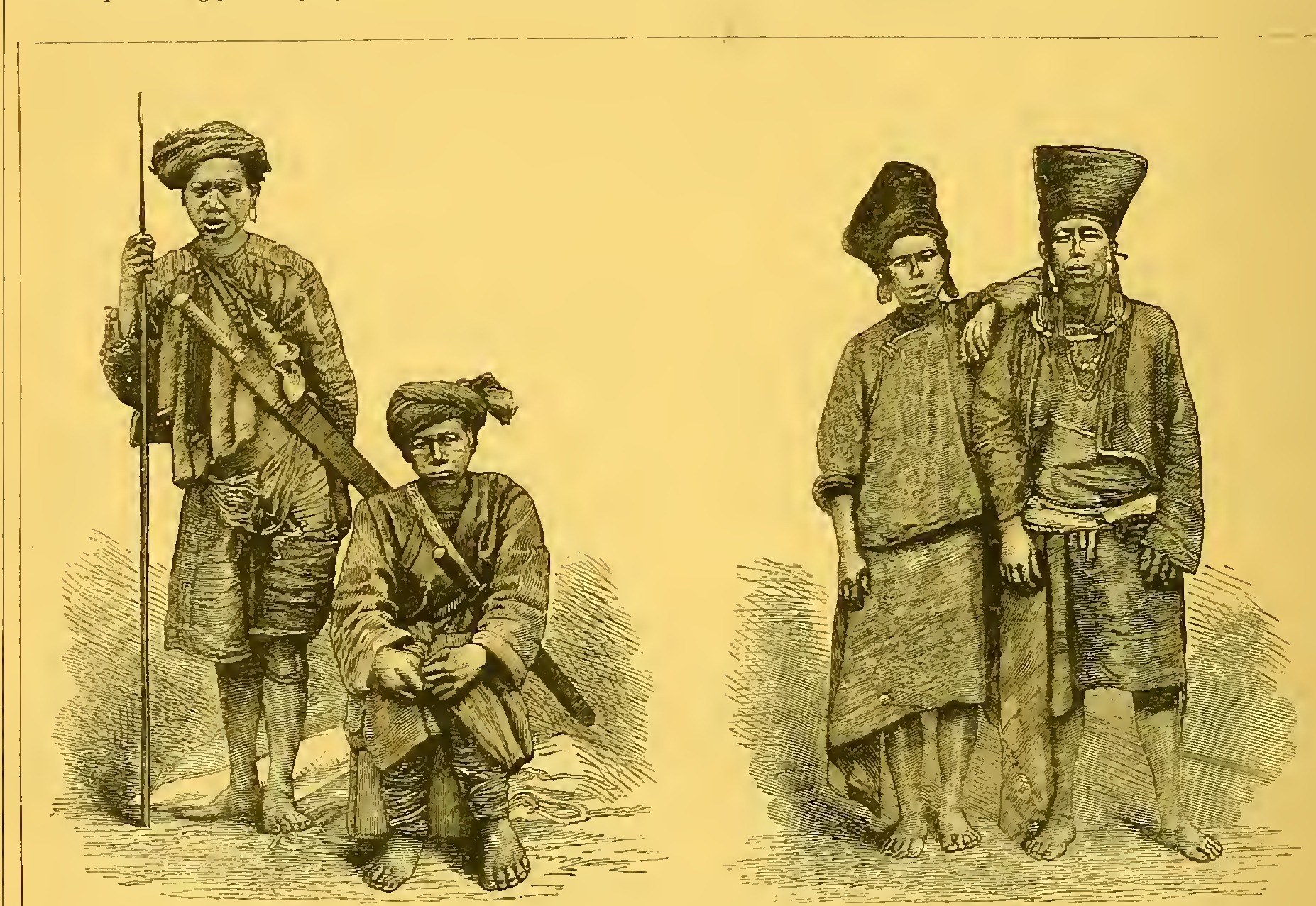 图十五：迦钦男子与妇女