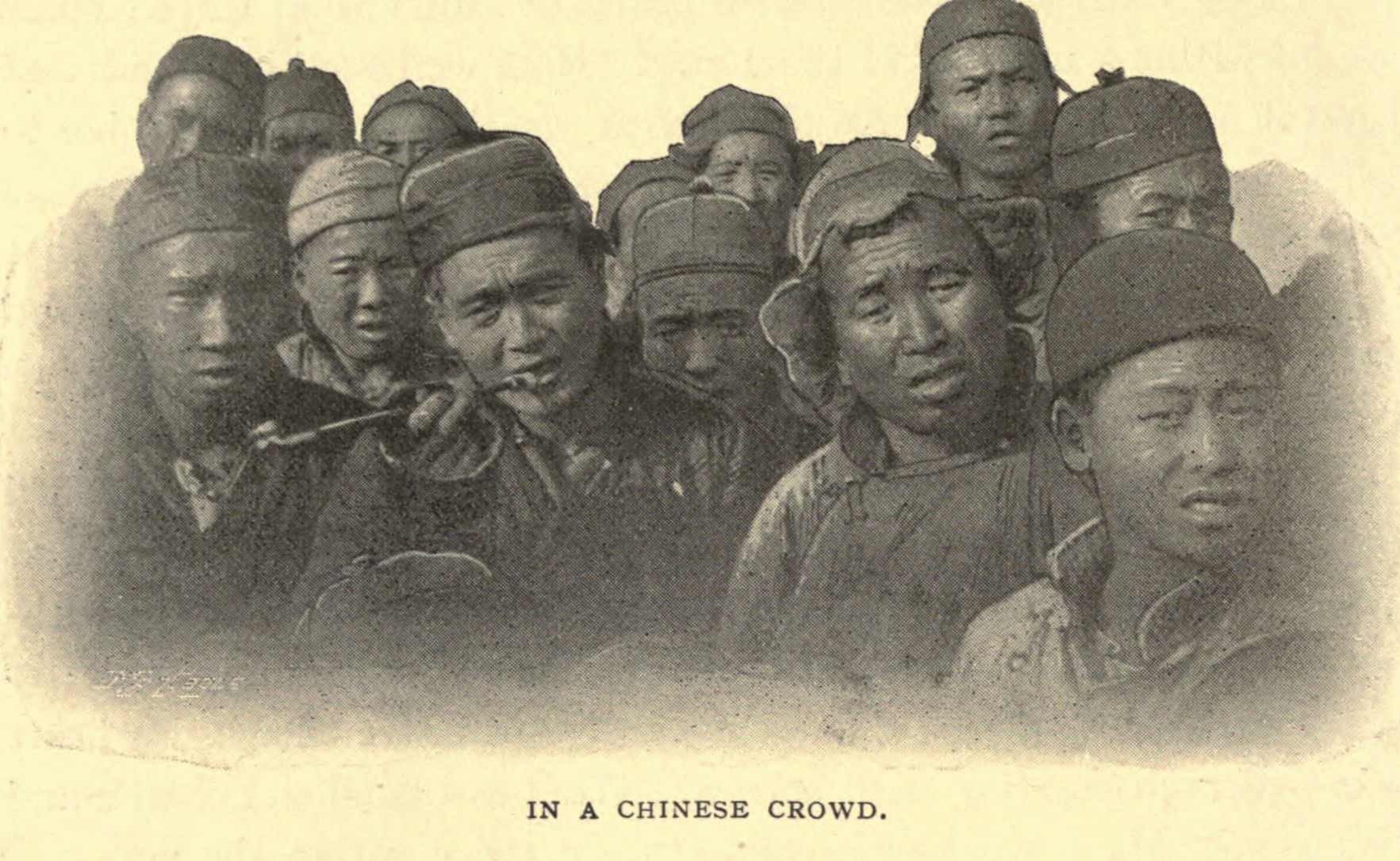 图57　中国人群中。
